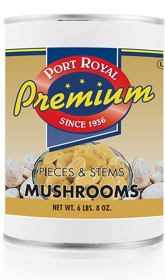 Port Royal Premium Pieces & Stems Mushrooms 6/10 cans