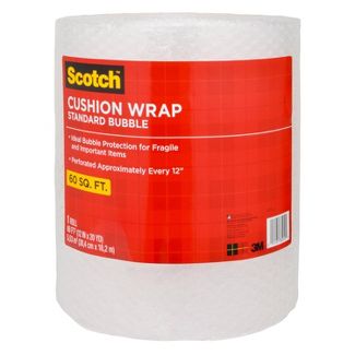 Scotch Standard Bubble Cushion Wrap, 60 sq. ft.